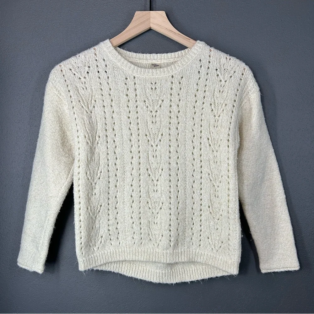 Oshkosh B'gosh Girls Cream and Gold Knitted Sweater